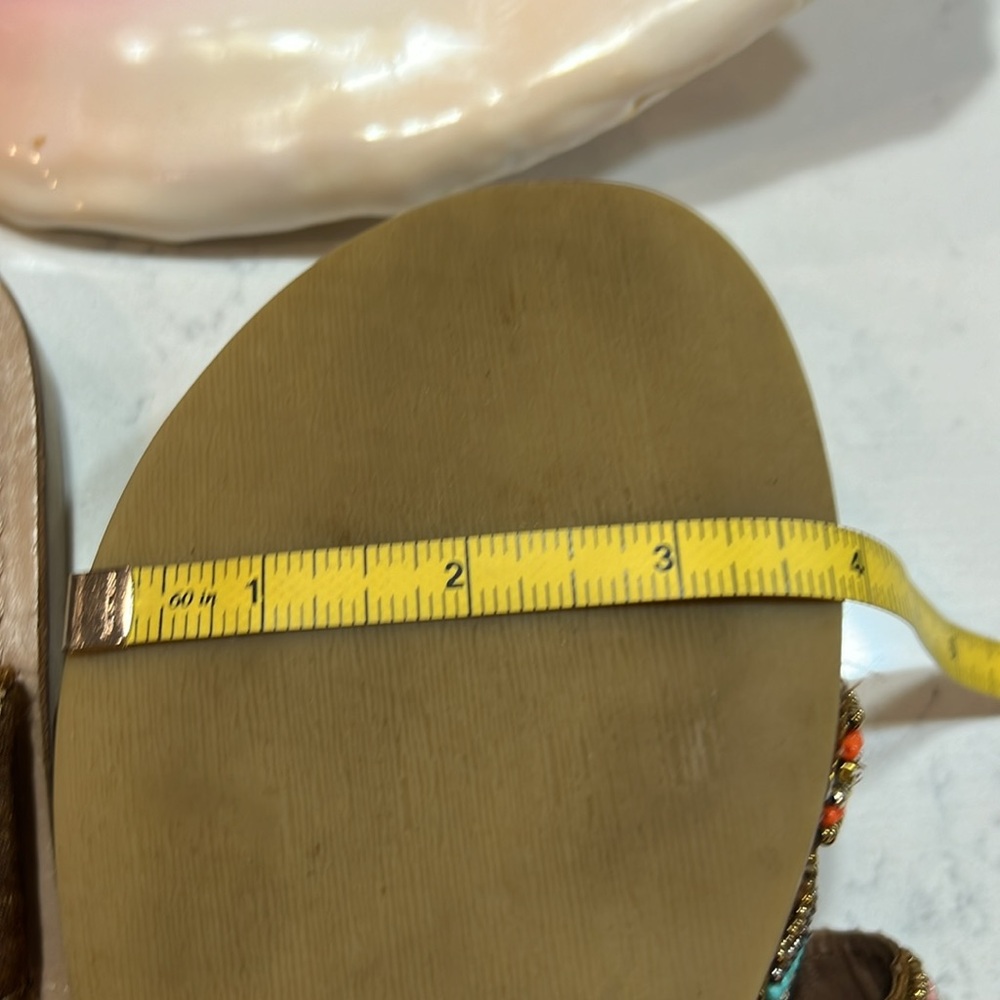 Matisse Leather Korbin slip on multicolored bead embellished sandals sz8 - Picture 14 of 14